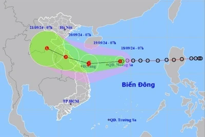 Áp thấp nhiệt đới khả năng mạnh lên thành bão cấp 8, giật cấp 10