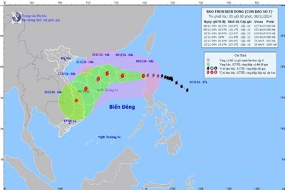 Bão Yinxing vào Biển Đông, trở thành cơn bão số 7 trong năm 2024