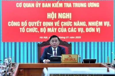 Công bố các quyết định về chức năng, nhiệm vụ, tổ chức bộ máy của Cơ quan Ủy ban Kiểm tra Trung ương