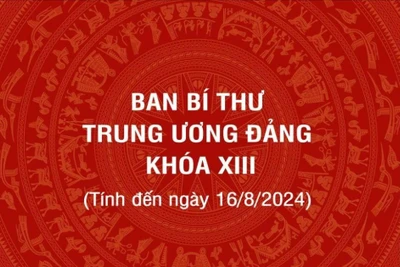 [Infographic] Ban Bí thư Trung ương Đảng khóa XIII