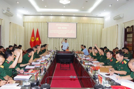 Đảng ủy Quân sự tỉnh ra Nghị quyết lãnh đạo thực hiện nhiệm vụ quý III