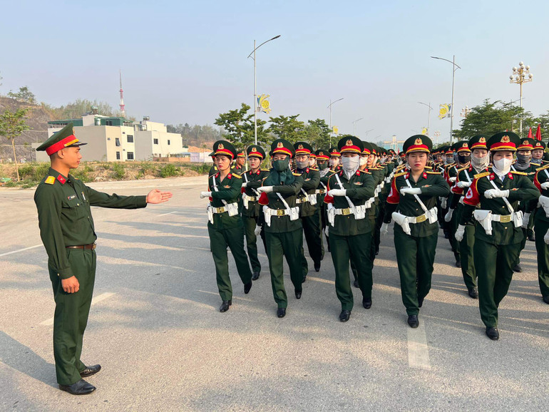 Thượng uý Triệu Ngọc Bảo- giáo viên Khối Nữ Sĩ quan Quân y. baodbp2.jpg