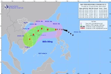 Bão Yinxing vào Biển Đông, trở thành cơn bão số 7 trong năm 2024