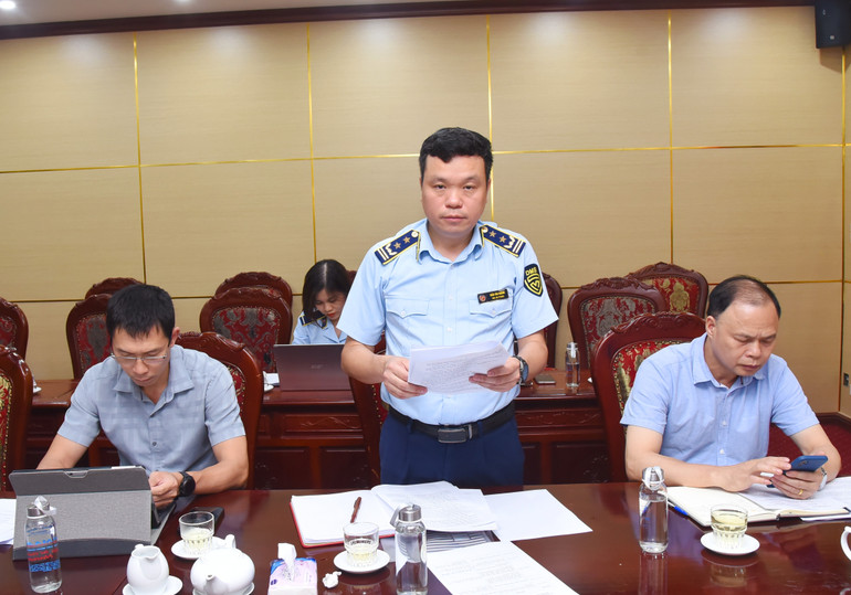 Đại diện cơ quan thường trực Ban Chỉ đạo 389 tỉnh báo cáo tại cuộc họp. to-cong-tac-2.jpg