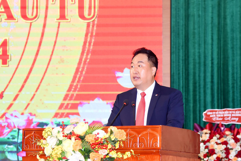 Ông Hong Sun, Chủ tịch Hiệp hội Doanh nghiệp Hàn Quốc tại Việt Nam (KOCHAM). Hội nghị ĐT 4.jpg