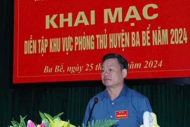 Khai mạc diễn tập khu vực phòng thủ huyện Ba Bể năm 2024