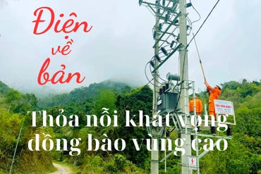 Điện về thắp sáng bản làng