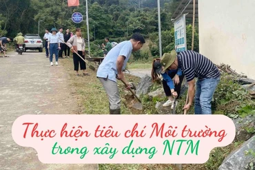 Thực hiện tiêu chí Môi trường trong xây dựng nông thôn mới