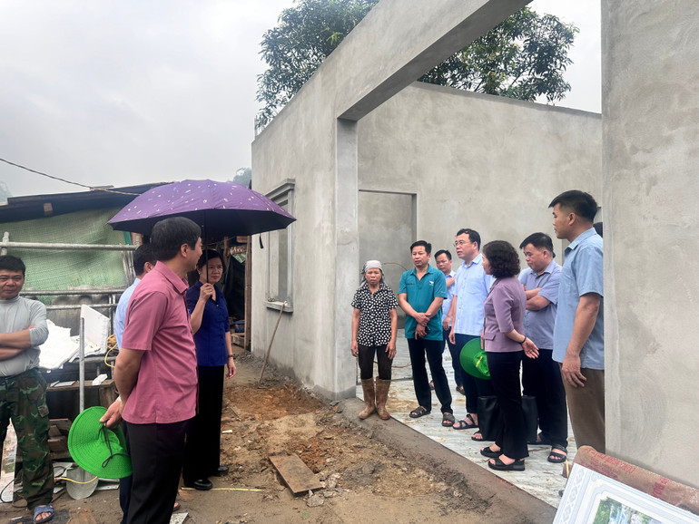 Kiểm tra tiến độ xây dựng nhà ở được hỗ trợ xây dựng tại thôn Bản Tưn, xã Xuân Lạc, huyện Chợ Đồn. img-4784.jpg