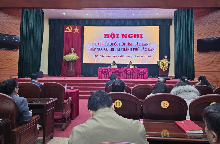Đại biểu và cử tri tại buổi tiếp xúc. img-6212.jpg