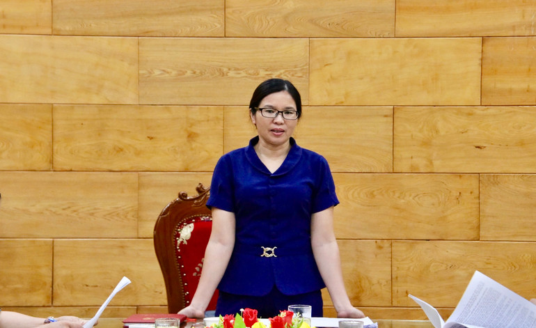 Bà Đồng Thị Vân Thoa, Trưởng ban Văn hóa - Xã hội HĐND tỉnh Bắc Kạn. IMG_2669.jpeg