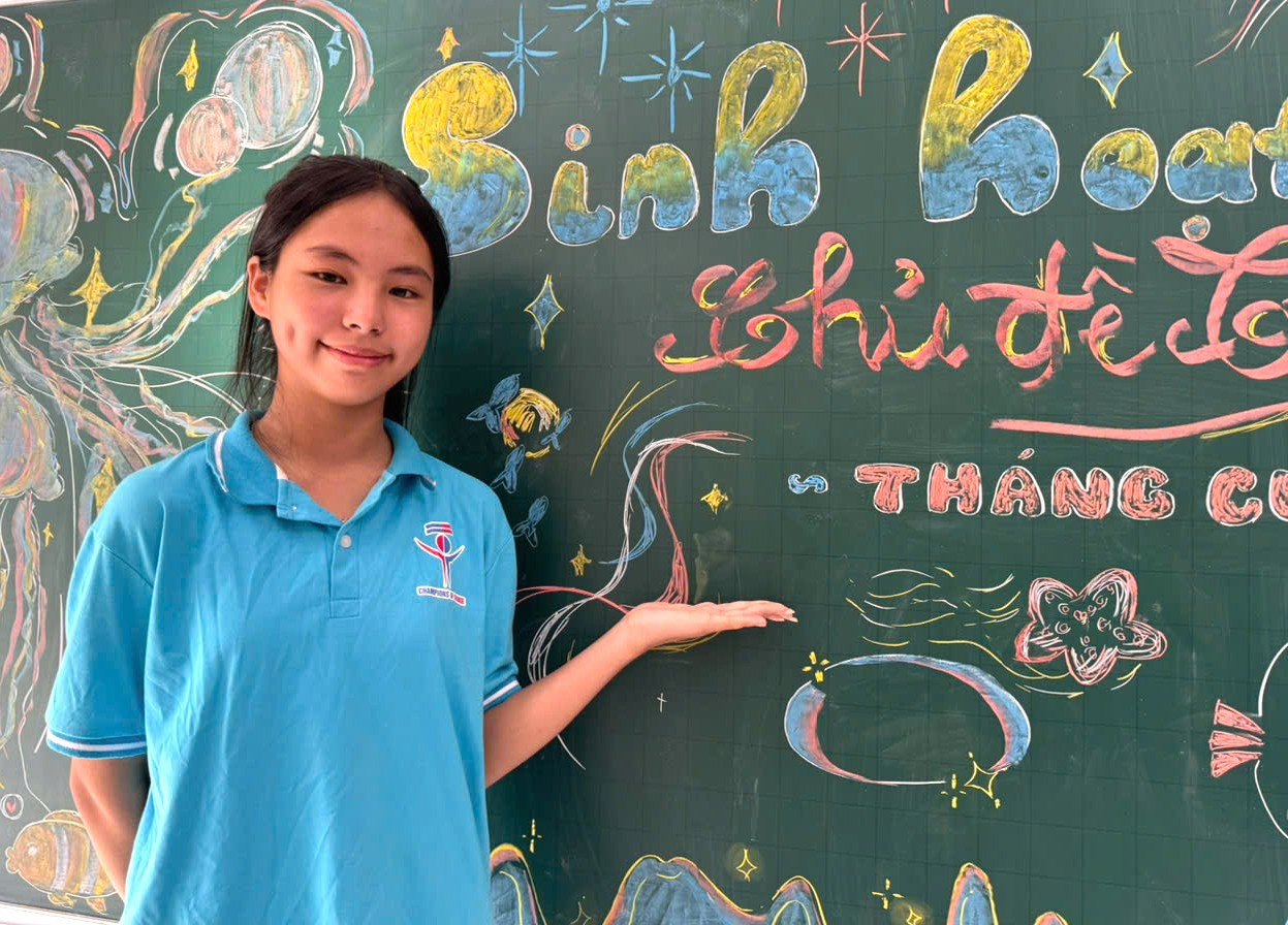 Em Dương Huyền Vi, học sinh lớp 9, Trường TH và THCS Vi Hương. vi-7.jpg