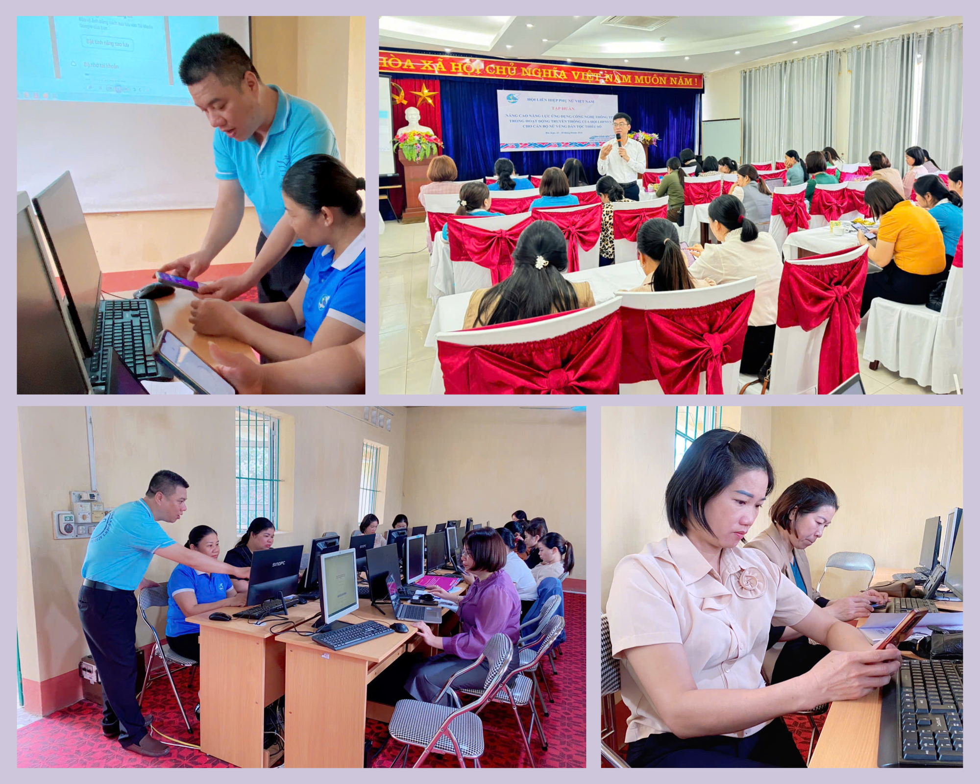 Chị em phụ nữ thực hành ứng dụng CNTT. blue-summer-beach-photo-collage.png