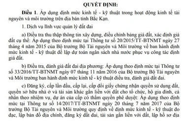 Áp dụng định mức kinh tế - kỹ thuật trong hoạt động kinh tế tài nguyên và môi trường