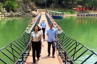 Kiểm tra địa điểm tổ chức các hoạt động Tuần Văn hóa – Du lịch Bắc Kạn tại Ba Bể