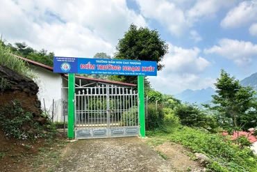 Thời điểm này điểm trường Mầm non thôn Ngạm Khét đã nghỉ hè nhưng các cháu mong muốn trong năm học tới được đến đây học tập theo các bạn cùng trang lứa.