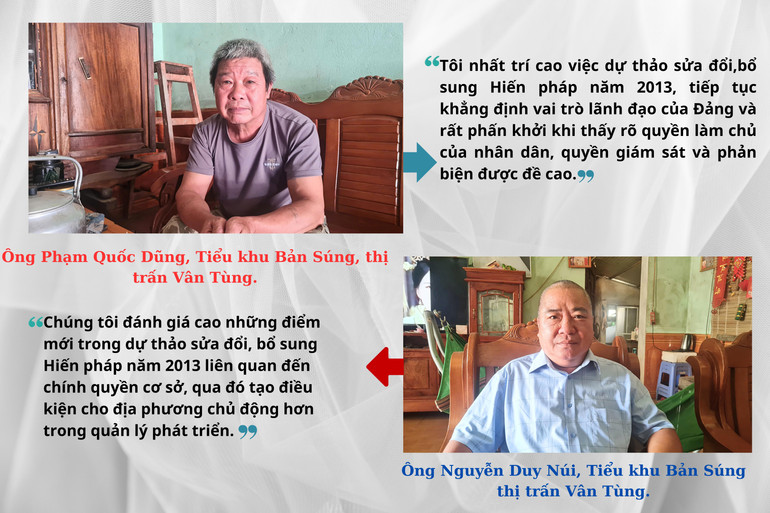 Người dân thị trấn Vân Tùng nhất trí cao nội dung dự thảo sửa đổi, bổ sung Hiến pháp năm 2013. ns12.jpg