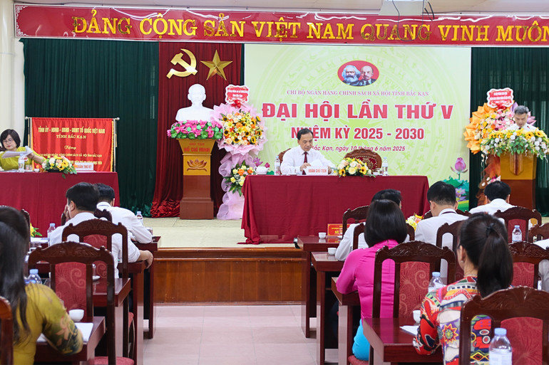 Quang cảnh Đại hội Chi bộ Chi nhánh NHCSXH tỉnh Bắc Kạn. 4.jpg