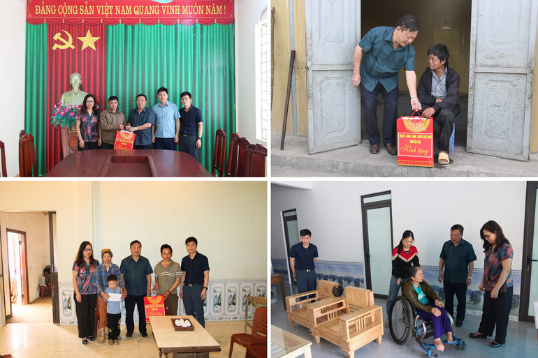 Thăm, tặng quà người khuyết tật trên địa bàn xã Thuần Mang, Thượng Quan (Ngân Sơn). 2.jpg