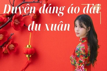 Duyên dáng áo dài du xuân