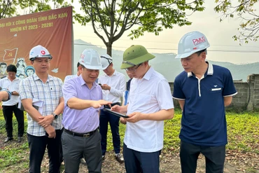 Kiểm tra tiến độ giải phóng mặt bằng cao tốc Chợ Mới - Bắc Kạn