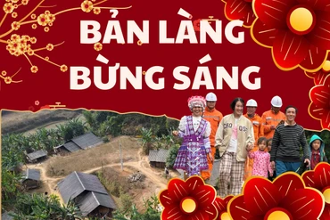 Bản làng bừng sáng