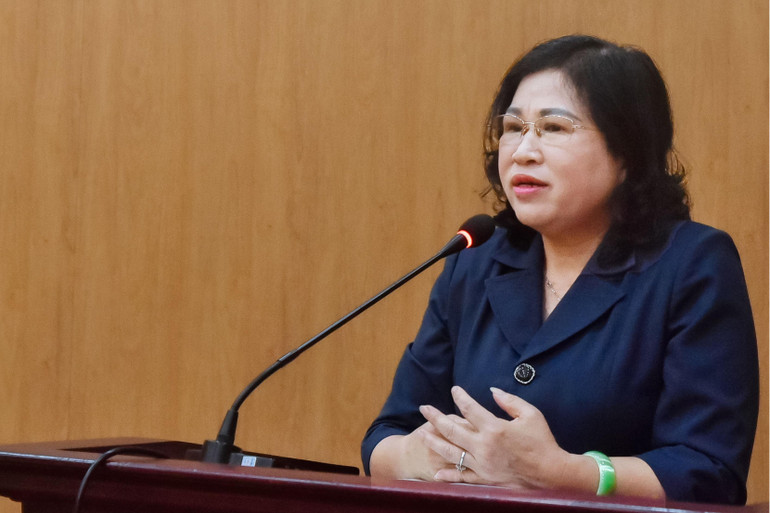 Đồng chí Phương Thị Thanh, Phó Bí thư Thường trực Tỉnh uỷ, Chủ tịch HĐND tỉnh phát biểu tại Lễ phát động 4.jpg