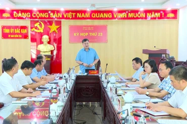Kỳ họp thứ 23 của Ủy ban Kiểm tra Tỉnh ủy Bắc Kạn