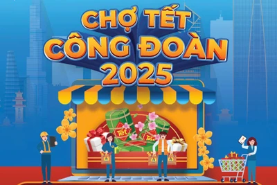 “Chợ Tết Công đoàn năm 2025” trực tuyến tiếp tục từ ngày 08/2