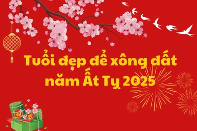 Tuổi đẹp để xông đất năm Ất Tỵ 2025