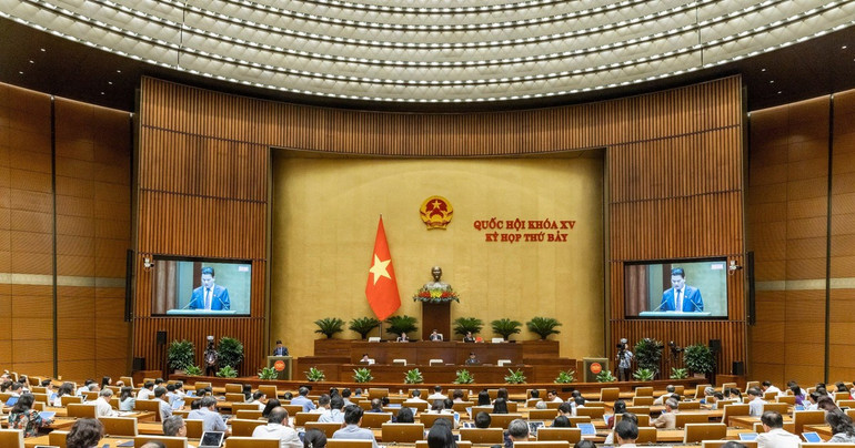 Quang cảnh phiên họp chiều 19/6. (Ảnh: DUY LINH) img-20240619-152620-4942-1505.jpg