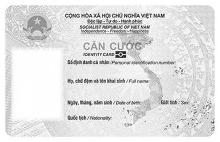Mặt trước của thẻ căn cước cấp cho công dân từ đủ 6 tuổi trở lên áp dụng từ ngày 1/7/2024. Mặt trước của thẻ căn cước cấp cho công dân từ đủ 6 tuổi trở lên áp dụng từ ngày 1/7/2024.