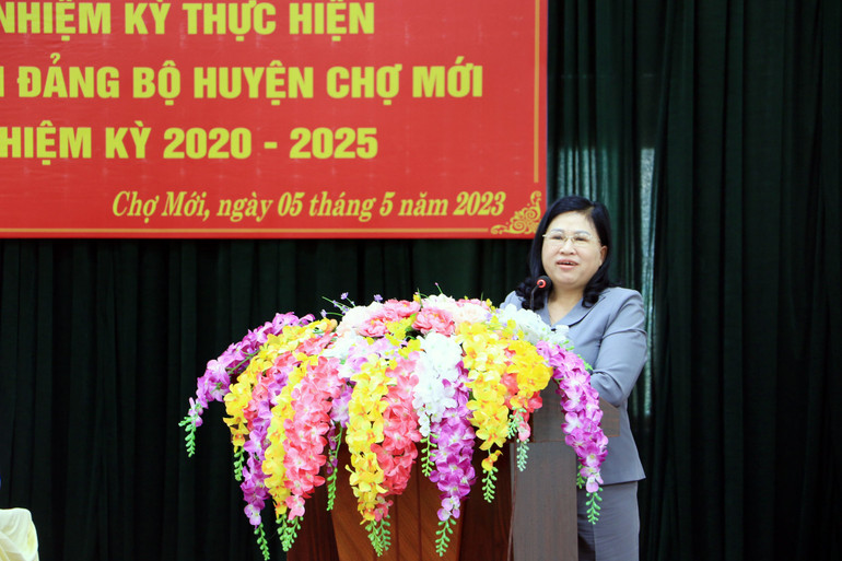 Đồng chí Phương Thị Thanh, Phó Bí thư Thường trực Tỉnh ủy, Chủ tịch HĐND tỉnh phát biểu chỉ đạo tại hội nghị.