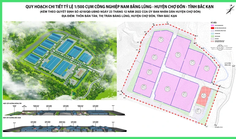 Phối cảnh cụm công nghiệp Nam Bằng Lũng