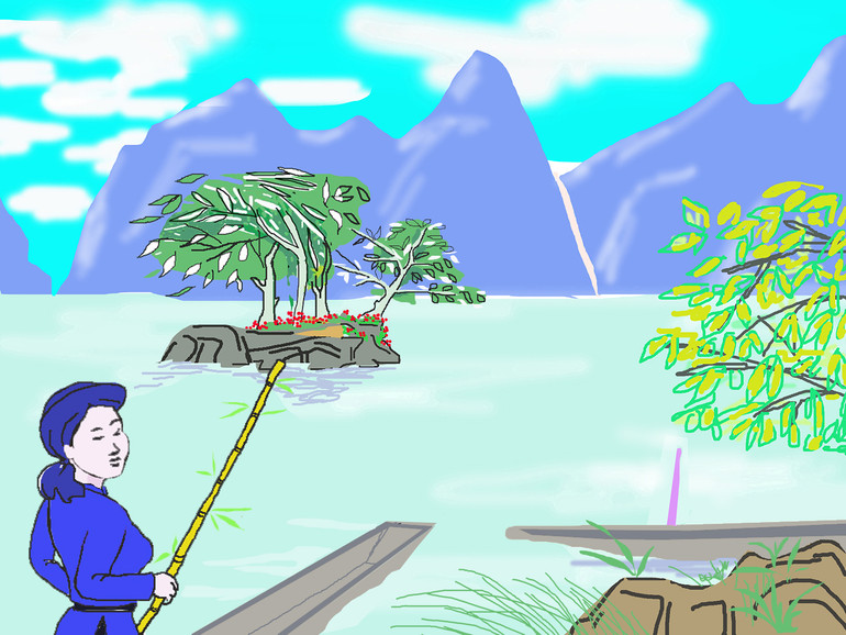 Hồ Ba Bể Minh hoạ: Quang Duy