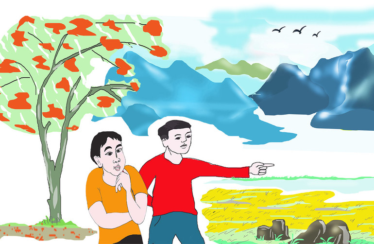 Khu Pù Chủa (đồi Chùa) Minh hoạ: Quang Duy