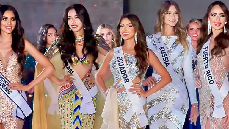 Lê Nguyễn Ngọc Hằng tại đêm chung kết. (Ảnh:Missology)