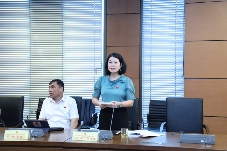 Đại biểu Nguyễn Thị Huế kiến nghị nhiều vấn đề thiết thực liên quan đến đời sống nhân dân và phát triển bền vững. db-hue-s-235.jpg