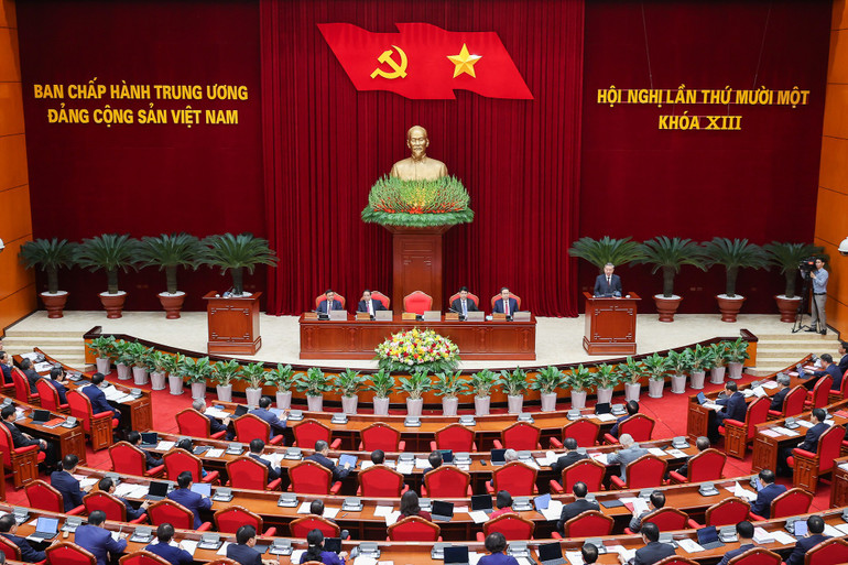 Tổng Bí thư Tô Lâm phát biểu tại Hội nghị lần thứ 11 Ban Chấp hành Trung ương Đảng khóa XIII. 4.jpg