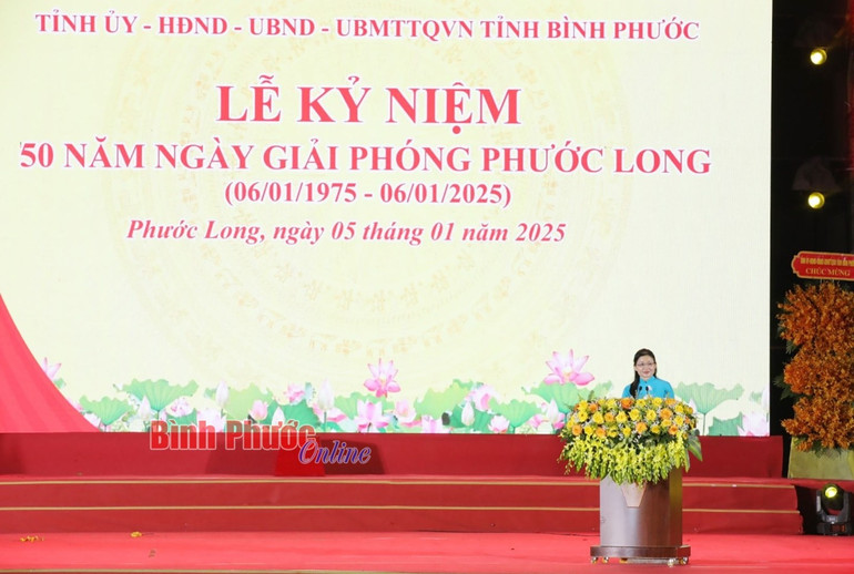 Bí thư Tỉnh ủy Bình Phước Tôn Ngọc Hạnh phát biểu đáp từ Bí thư Tỉnh ủy Bình Phước Tôn Ngọc Hạnh phát biểu đáp từ