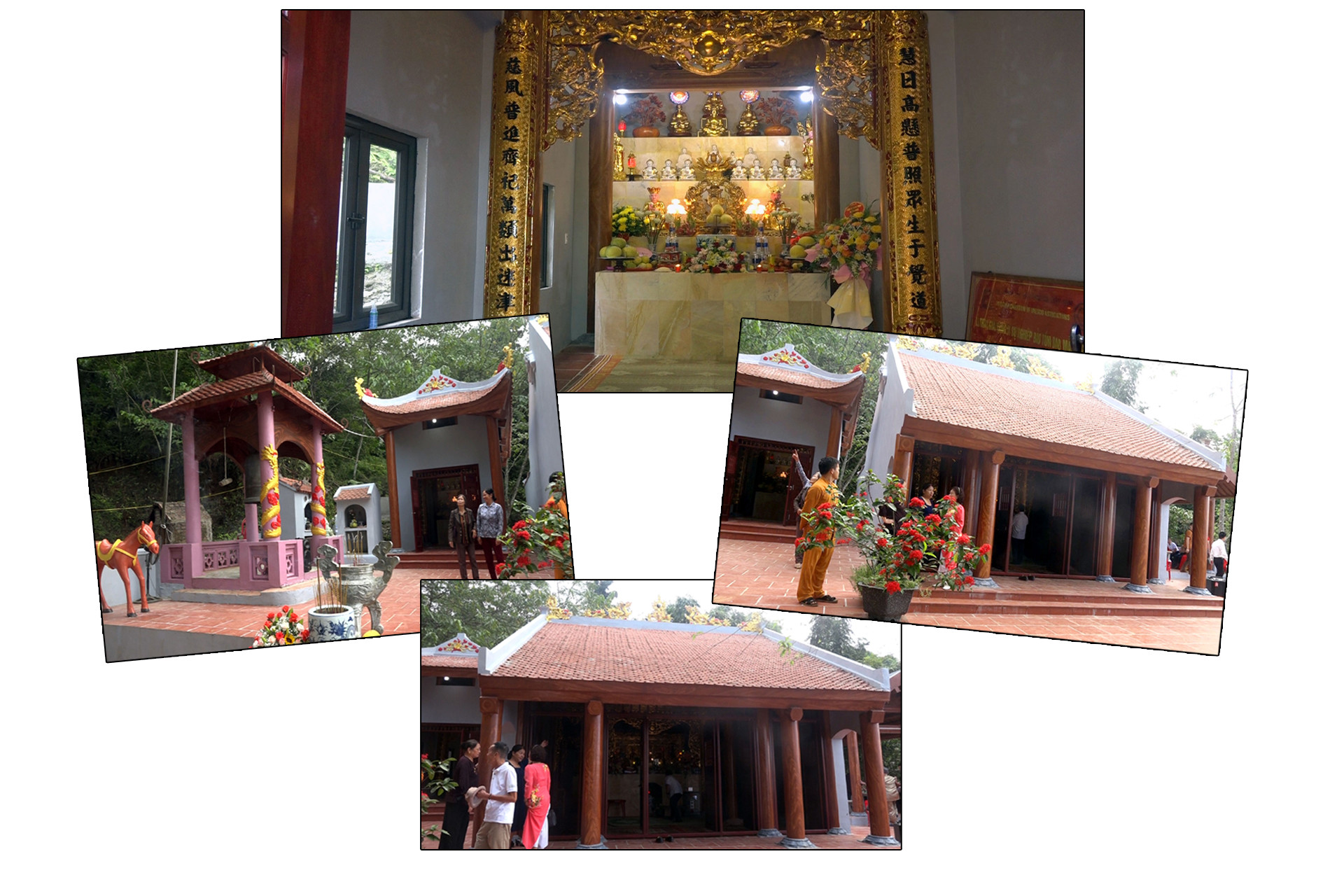 Nhiều hạng mục của đền Phja Khao được tôn tạo, xây mới khang trang.