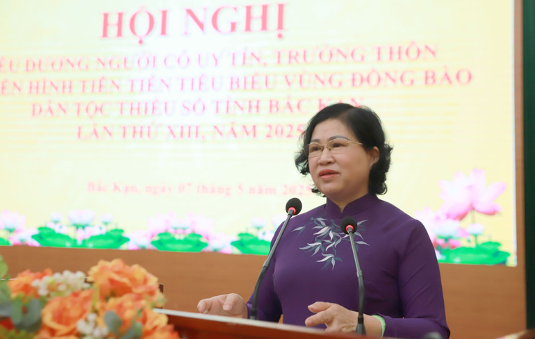 Đồng chí Phương Thị Thanh, Phó Bí thư Thường trực Tỉnh ủy, Chủ tịch HĐND tỉnh phát biểu tại hội nghị. img-9488.jpg