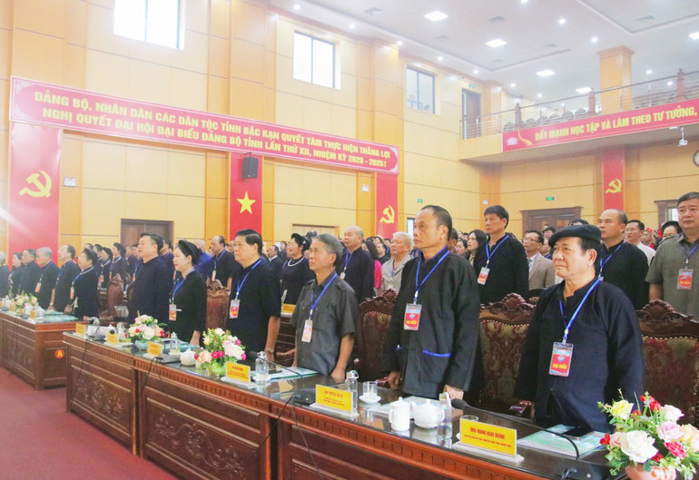 Các đại biểu tham dự Đại hội làm lễ Chào cờ. ce656315-1895-4f3b-a3ad-8f8683396c47-777.jpeg