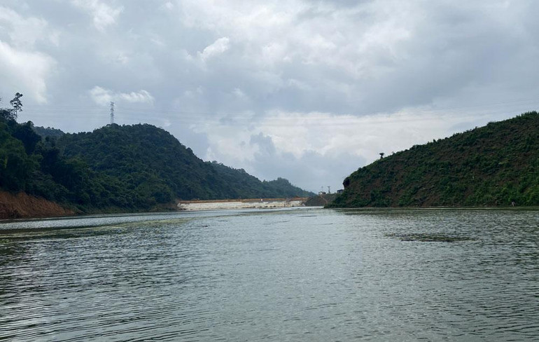 Hồ chứa nước Nặm Cắt đã được tích nước