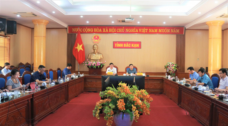 Các đại biểu tại điểm cầu tỉnh Bắc Kạn. Các đại biểu tại điểm cầu tỉnh Bắc Kạn.