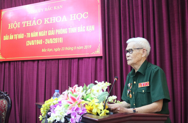 Đồng chí Nguyễn Quân, nguyên Chủ tịch Hội Cựu chiến binh tỉnh Bắc Kạn, nguyên cán bộ Ban Hậu cần Trung đoàn 72