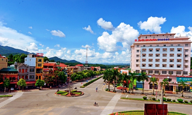 Một góc thị xã Bắc Kạn hôm nay