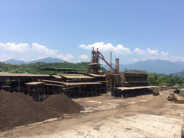 Nhà máy gang Bắc Kạn đang tạm dừng hoạt động.
