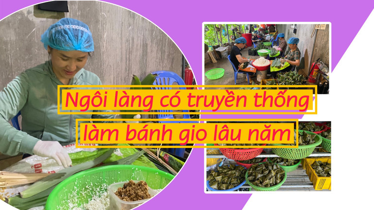 Về Cốc Muổng thưởng thức bánh gio truyền thống