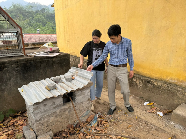 Giếng khoan tại Trường Tiểu học và THCS Đôn Phong đã không còn nước. don-phong-3.jpg